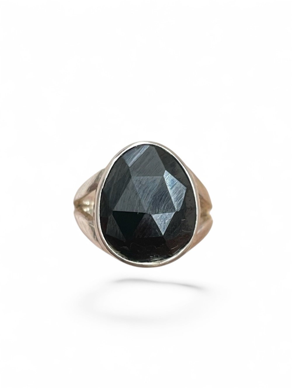 925 Sterling Silver Black Onyx Ring Size US 5.5